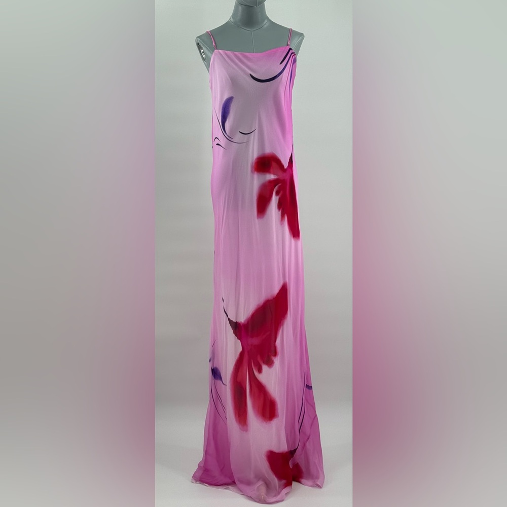 🆕 RAT & BOA 🧿 NWOT Alici Pink Floral Column Dress, Sz XL - Picture 3 of 17